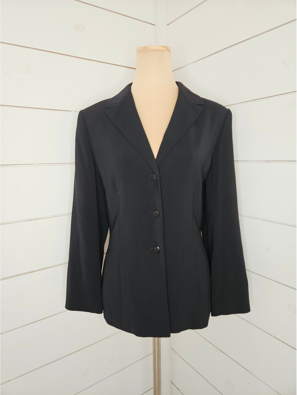 Kasper size 10 black single breasted blazer